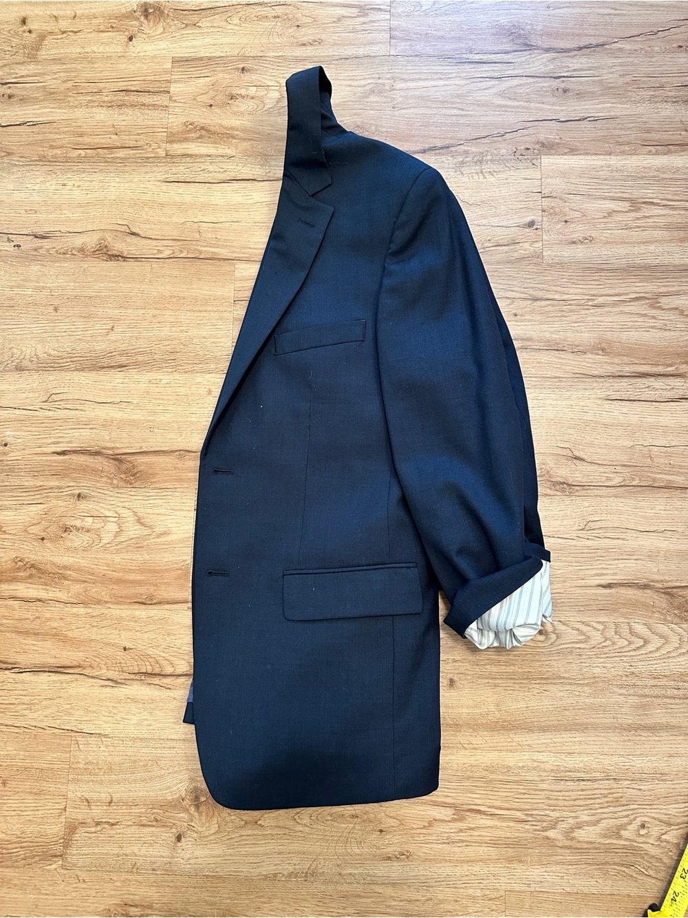 Pronto Uomo Men’s Navy Suiting Tailored Blazer - Picture 4 of 11
